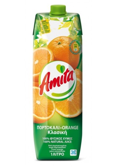 Amita Πορτοκάλι 100% 1lt