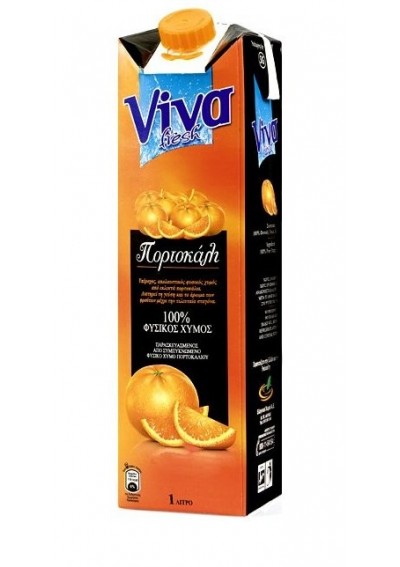 Viva Πορτοκάλι Φυσικός Χυμός 1lt